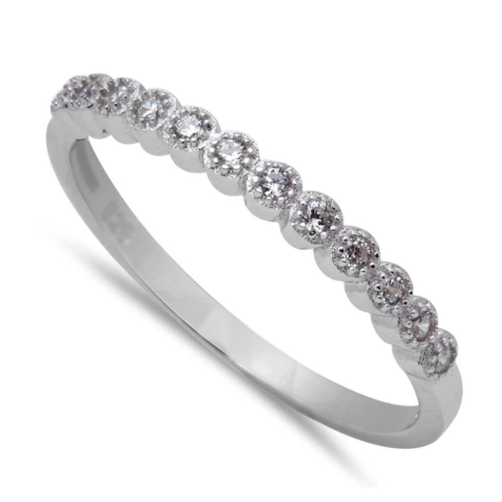 Micro Pave Cubic Zirconia Ring